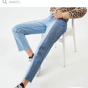 PacSun Two Panel High Waisted Straight Leg Jeans